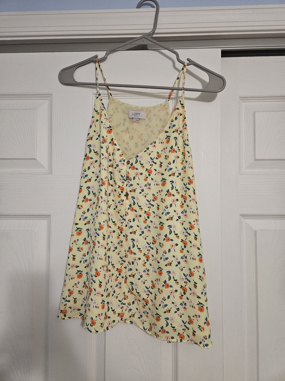 LOFT Yellow Floral Spaghetti-Strap Dress for Kids